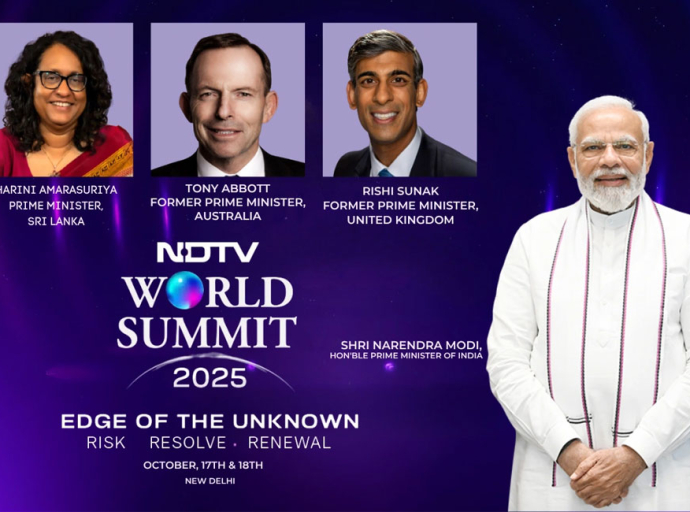 මොදී සහ හරිනි ගේ සහභාගිත්වයෙන් 2025 NDTV ලෝක සමුළුව අද ආරම්භ වේ