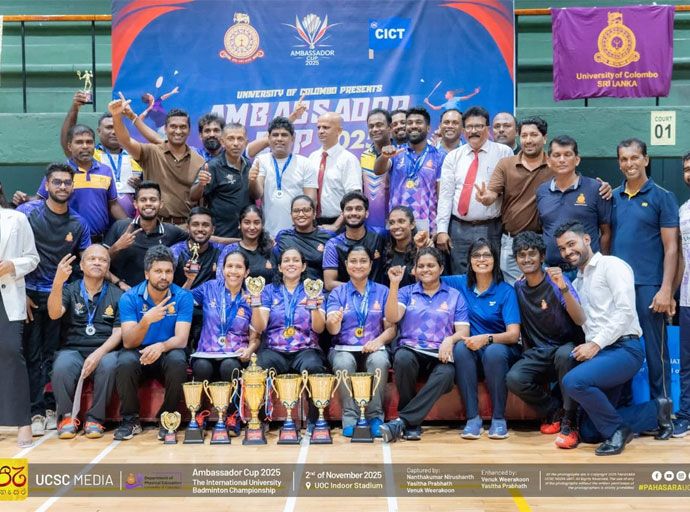 2025 තානාපති කුසලාන බැට්මින්ටන් තරගාවලියේ සමස්ථ ශූරතාවය කොළඹ විශ්වවිද්‍යාලයට