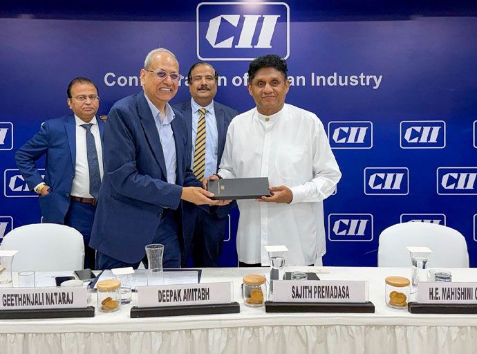 සජිත් ප්‍රේමදාස නවදිල්ලියේ දී ඉන්දීය කර්මාන්ත සම්මේලනය හමු වෙයි