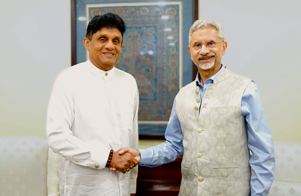  සජිත් ප්‍රේමදාස ඉන්දියාවේ විදේශ කටයුතු අමාත්‍ය ආචාර්ය එස්. ජයශංකර් හමුවෙයි