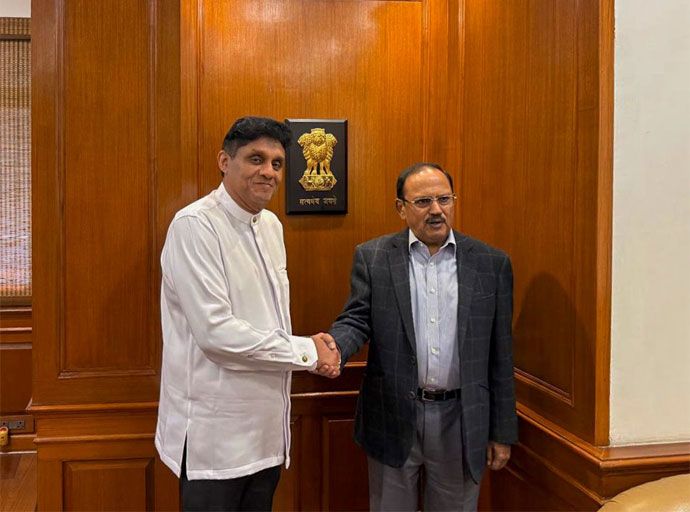 විපක්ෂ නායකවරයා ඉන්දියාවේ ජාතික ආරක්ෂක උපදේශක අජිත් දෝවාල් හමුවෙයි