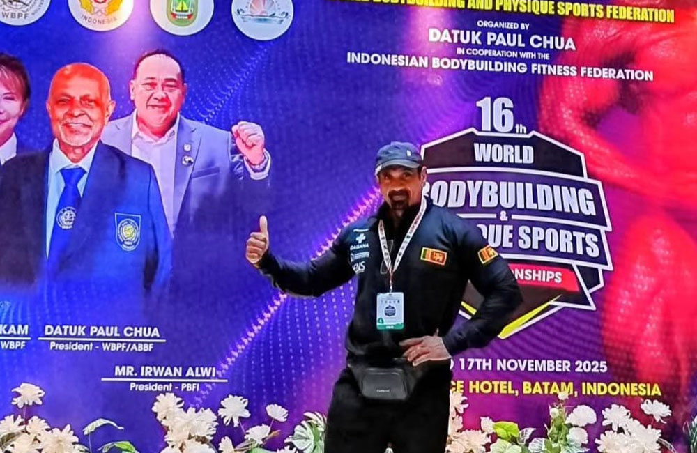 නිමල් වන්නි නැව වරක් 2025 ලෝක කායවර්ධන තරගාවලියේ සම්මාන දිනාගනී