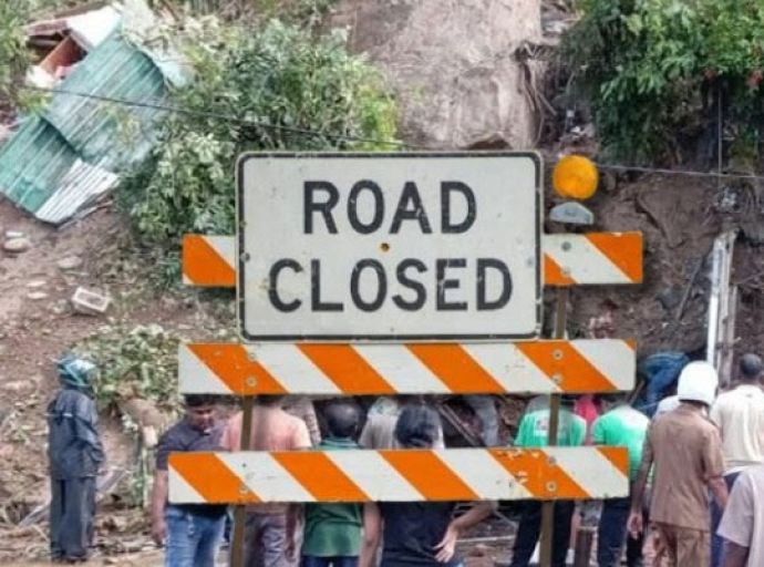 කොළඹ - නුවර ප්‍රධාන මාර්ගය හෙට පස්වරුව දක්වා වසා තැබේ