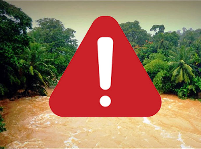 ඉදිරි පැය 24 තුළ මහ ඔයේ පහත්බිම්වලට අධි අවදානම් ගංවතුරක්