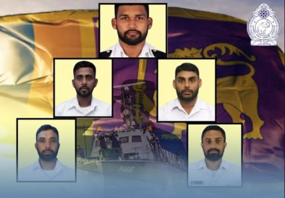 අතුරුදන් වූ නාවික සෙබළුන් පස්දෙනා ජීවිතක්ෂයට - පොලිසිය