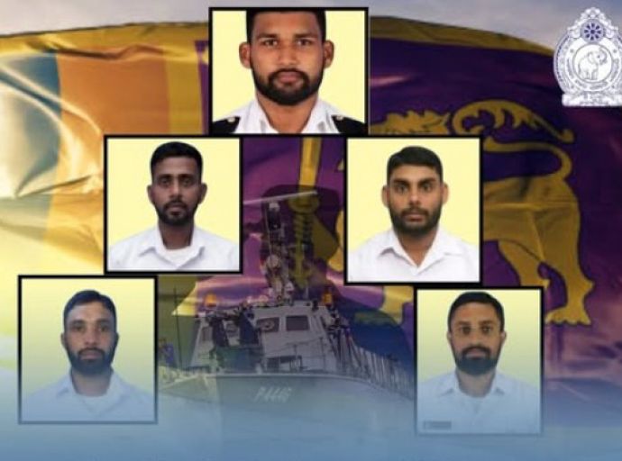 අතුරුදන් වූ නාවික සෙබළුන් පස්දෙනා ජීවිතක්ෂයට - පොලිසිය