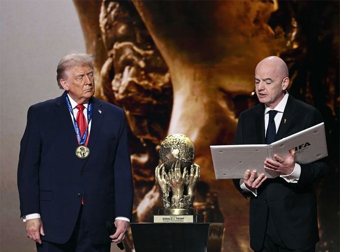 ජනාධිපති ට්‍රම්ප් FIFA සාම ත්‍යාගය දිනා ගනී