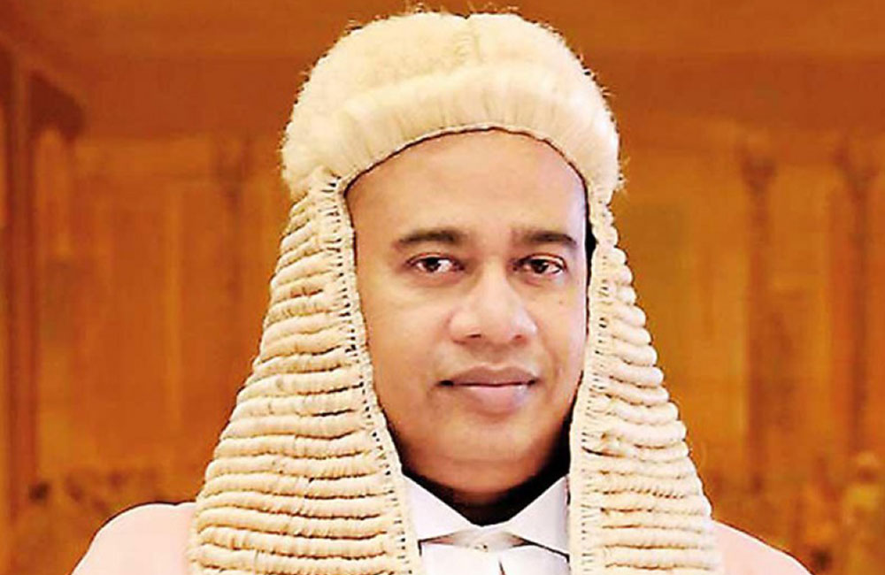 අගවිනිසුරු පුටුව තාවකාලිකව වෙනස් වෙයි