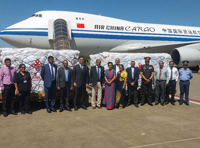 චීන ආධාර රැගත් ගුවන්යානයක් කටුනායකට