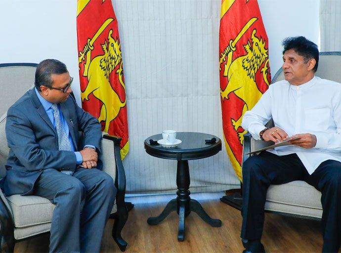   සජිත් ප්‍රේමදාස බංගලාදේශ මහ කොමසාරිස්වරයා හමුවී සහය ඉල්ලයි