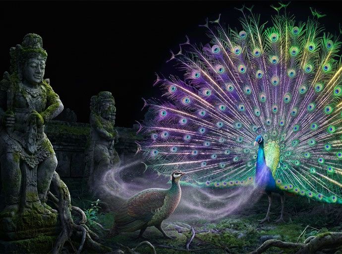 මොනරා, සෙබඩ සහ මිථ්‍යාව