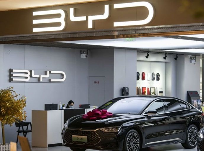 ටෙස්ලා අභිභවා යන බීවයිඩී