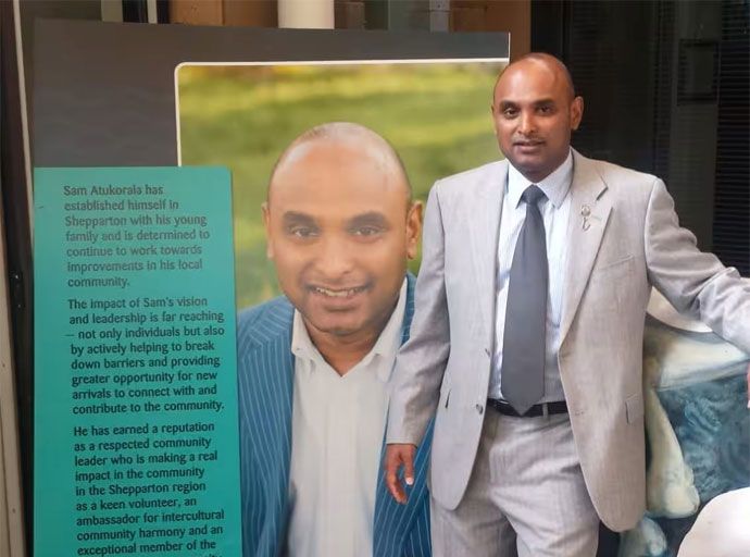 OAM ගෞරව සම්මානයෙන් පුද ලැබූ ශ්‍රී ලාංකිකයා - සෑම් අතුකෝරාළ