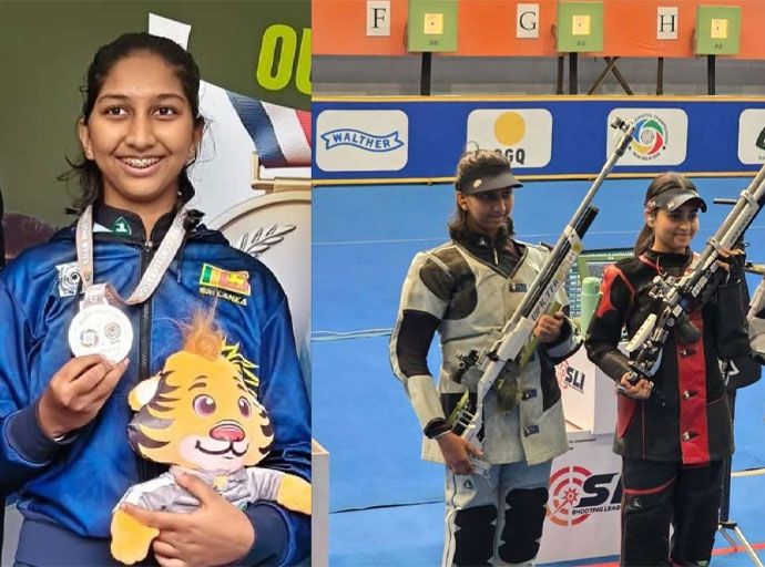 ඉන්දියාවේ දී ඔලිම්පික් මට්ටමේ ක්‍රීඩිකාවන්ට අභියෝගයක් වූ ශ්‍රී ලංකාවේ උමායා ඕවිටිගල රිදී පදක්කම දිනාගනී