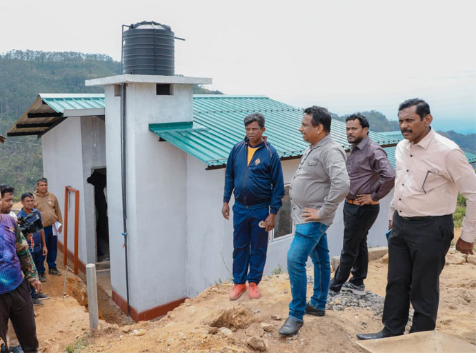 කඩිනමින් වැඩ නිමවෙන කබරගල නිවාස ව්‍යාපෘතිය නිරීක්ෂණය