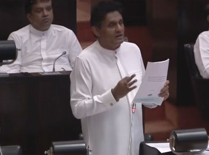 විදුලි කප්පාදුවක අවදානම ගැන සජිත්ගෙන් අනතුරු ඇඟවීමක්