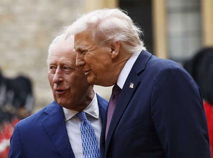 බ්‍රිතාන්‍යයේ තෙවන චාල්ස් රජු සහ ට්‍රම්ප් අතර තීරණාත්මක හමුවක්