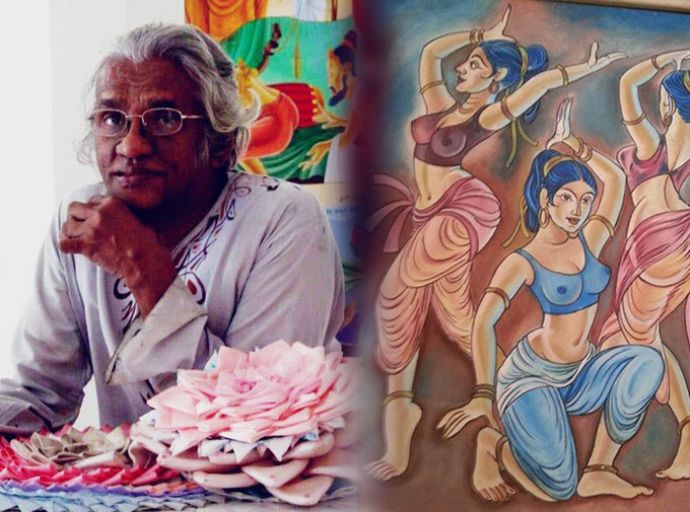 ප්‍රවීණ චිත්‍ර ශිල්පී මොටාගෙදර වනිගරත්න දිවි ගමනට සමු දෙයි