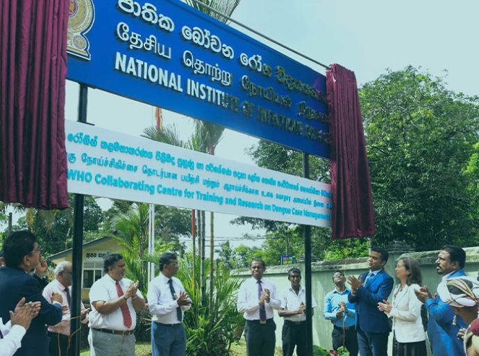 අංගොඩ ජාතික බෝවන රෝග විද්‍යායතනයට (NIID) ලෝක සෞඛ්‍ය සංවිධානය විසින් සුවිශේෂී පිළිගැනීමක්