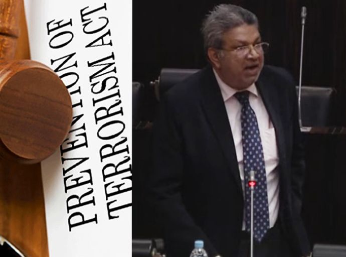 ත්‍රස්තවාදය වැළැක්වීමේ පනත අහෝසි කරන බව අධිකරණ අමාත්‍යවරයා යළි තහවුරු කරයි