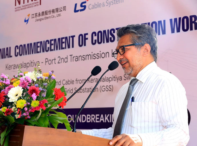 220kV භූගත විදුලි සම්ප්‍රේෂණ රැහැන් පද්ධතිය ඉදිකිරීම් අරඹයි