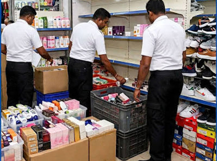 ආනයනික ආලේපන හා පාවහන් සම්බන්ධ වැටලීම් 108ක්