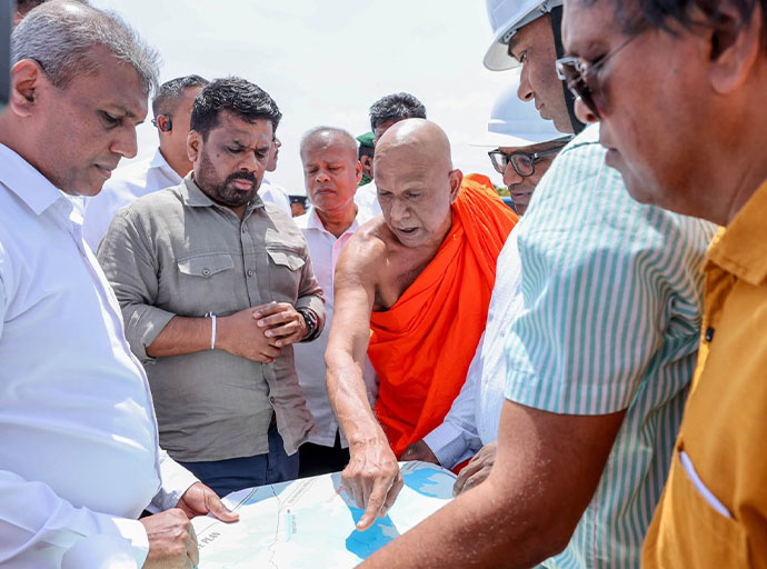 ජනපති අනුර, පහළ මල්වතුඔය බහුකාර්ය සංවර්ධන ව්‍යාපෘතියේ නිරීක්ෂණ චාරිකාවක