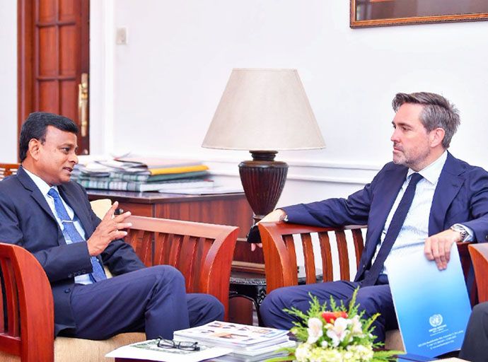 එක්සත් ජාතීන්ගේ සංවිධානයේ නියෝජිත පිරිසක් ජනාධිපති කාර්ය මණ්ඩල ප්‍රධානියා හමුවේ!