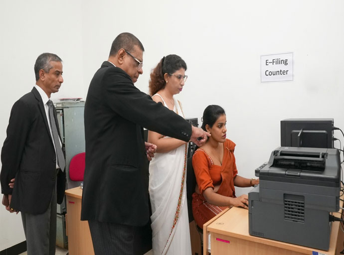 සියලු දිසා අධිකරණවල විභාගවන නඩු සඳහා විද්‍යුත් ගොනු කිරීමේ පද්ධති හඳුන්වා දීමට පියවර