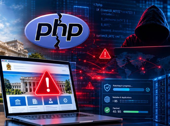 PHP ආරක්ෂක දෝෂයක් නිසා රජයේ වෙබ් අඩවි රැසකට සයිබර් අවදානමක්! ! – ‘GovTech’ ආයතනයෙන් ක්ෂණික පියවර