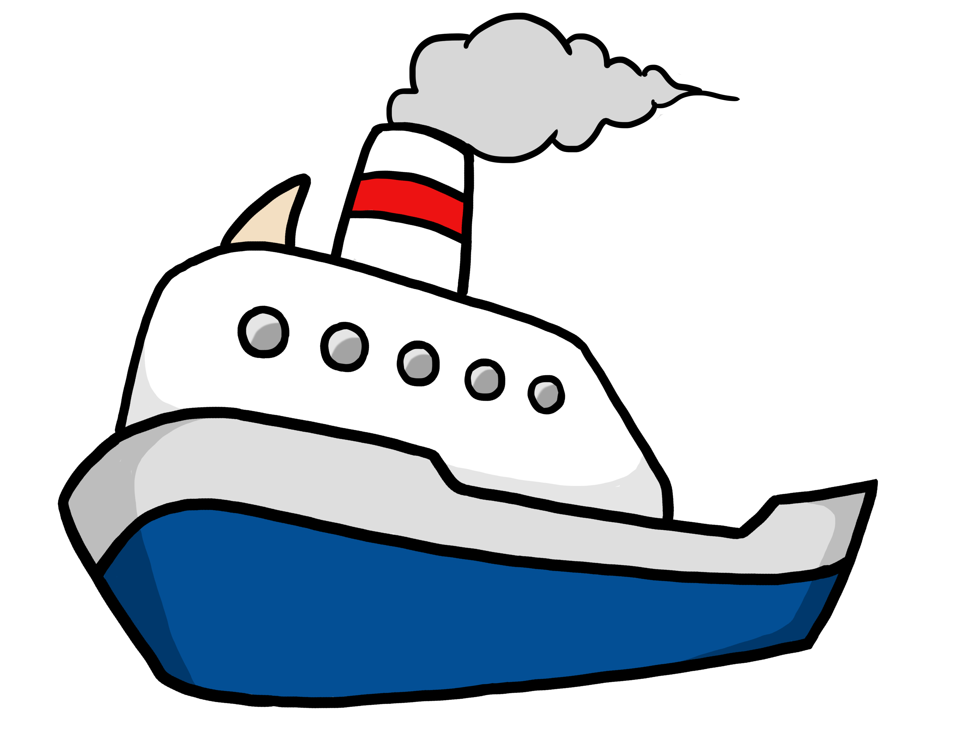 Cartoon ship clipart kid