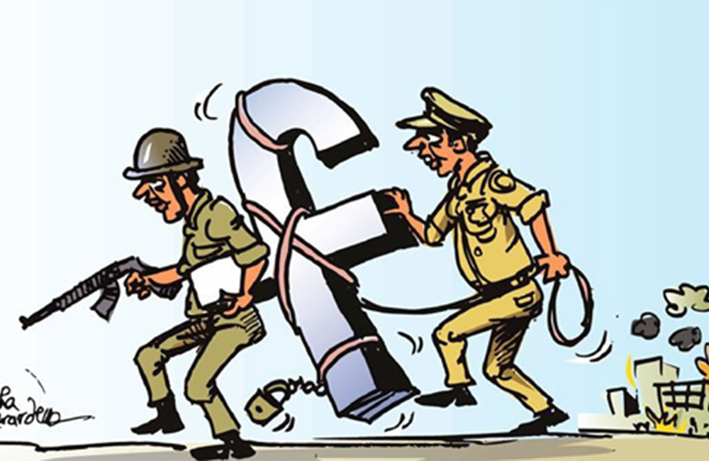 අදහස් පළකිරීමට බාධා එපා : පොලිස් දැන්වීමට මාධ්‍ය සංවිධාන ප්‍රතිචාරය !