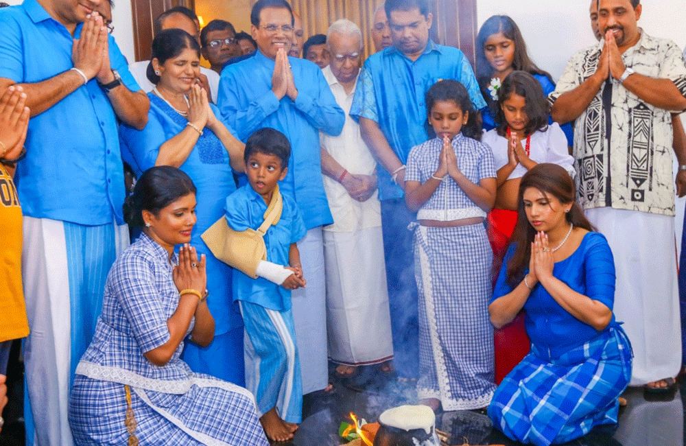 විපක්ෂ නායක ආර්. සම්පන්දන් : ජනපති නිවසේ අවුරුදු සමරයි