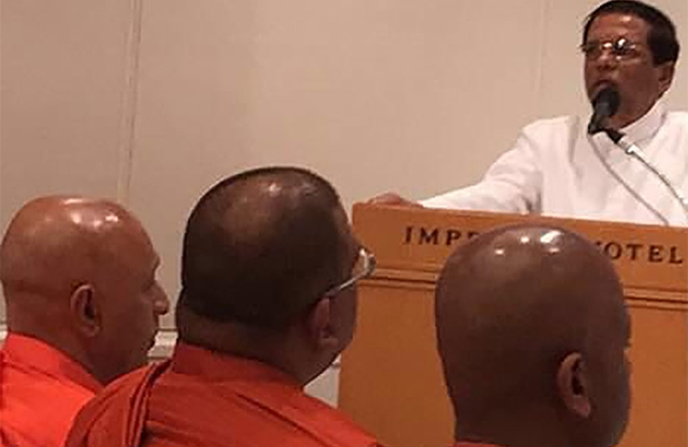 ජනපති සමග ඥානසාර හිමි ජපන් සමුළුවේ (වීඩියෝ)