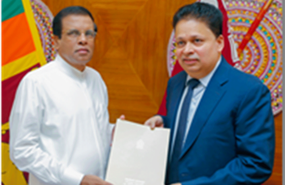 ජාත්‍යන්තර කටයුතු පිළිබඳ ජනාධිපති උපදේශක තනතුරට වෛද්‍ය සමන් වීරසිංහ