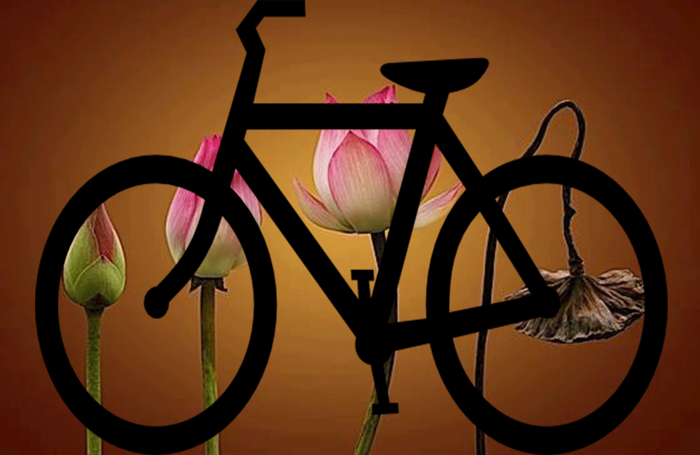 මහරගමදී පොහොට්ටුව විසින් බයිසිකලය මිලදී අරගෙන