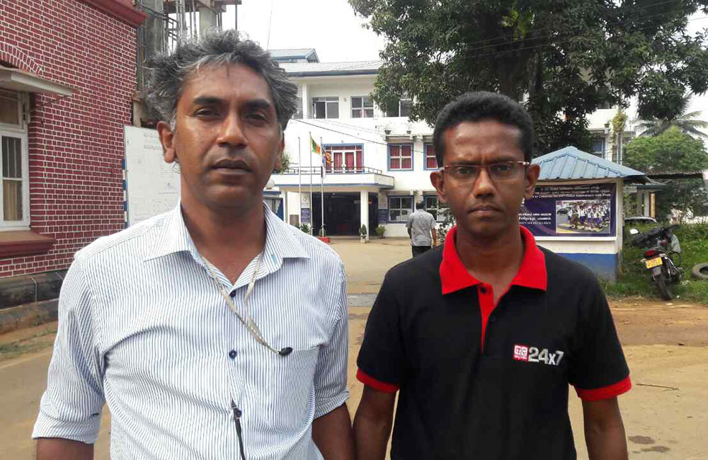 ඇමති සිරිපාලගේ PRO වෙතින් තර්ජනයට ලක්වූ මාධ්‍යවේදීන් දෙදෙනාගේ ආරක්ෂාව අවධානමේ