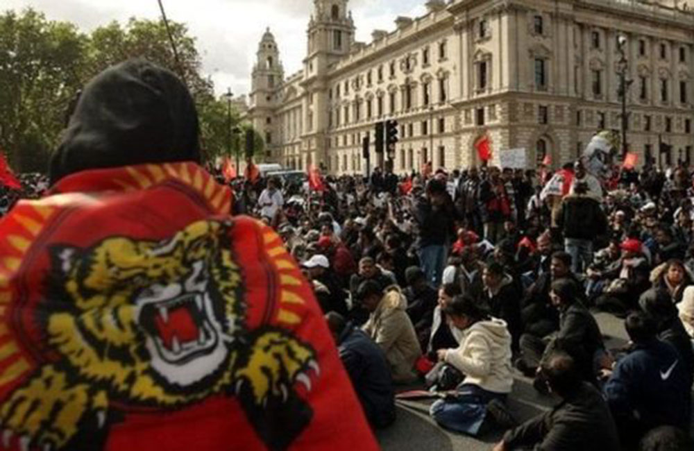 දෙමළ සැකකරුවන්ට එරෙහි නඩු විභාගය ඇරඹේ : ස්විට්සර්ලන්තයේ උද්ඝෝෂණ