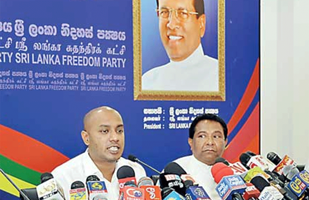 ශ්‍රීලනිප නිලධාරී මණ්ඩලය ජනාධිපතිගේ මනාපයට : දුමින්ද වෙනුවට එස්.බී?