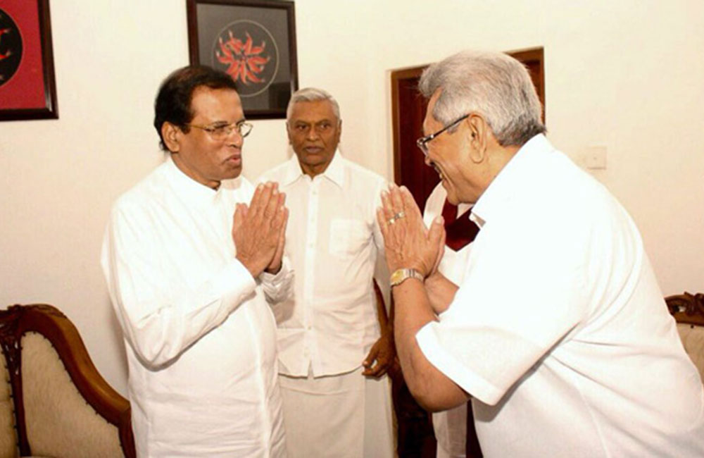 මහින්ද යනකොට ගෝඨා එයි : සිරිසේනත් කැමතියි !