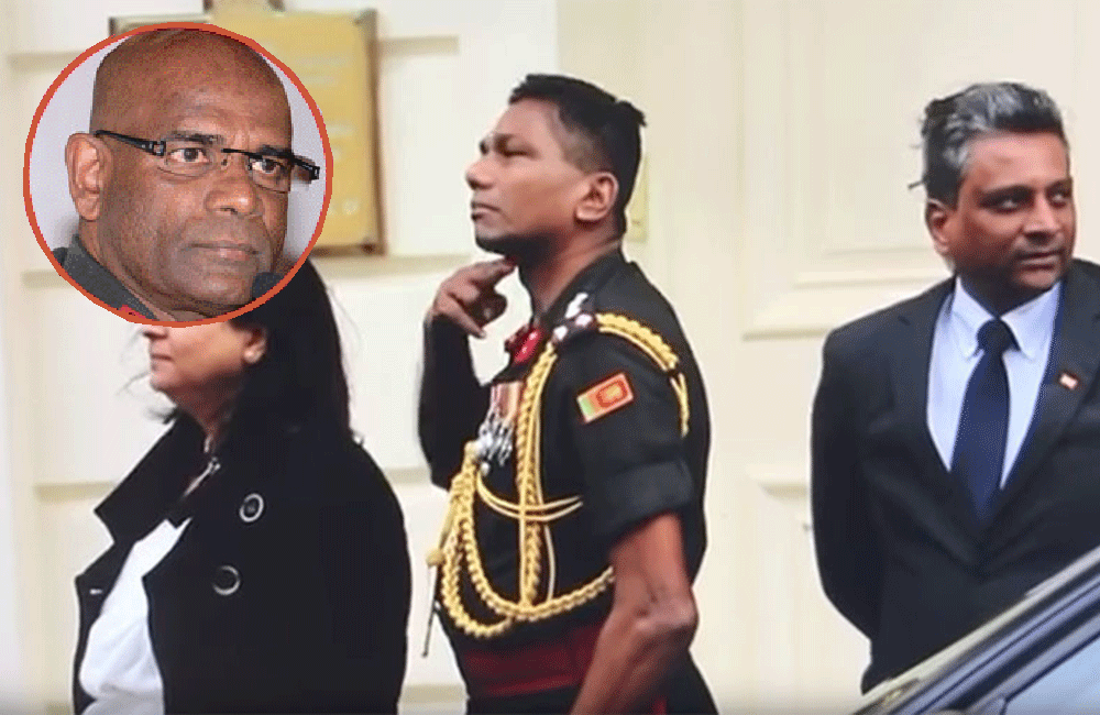 හමුදාපති ලන්ඩන් බ්‍රිගේඩියර් රකිද්දී බ්‍රිතාන්‍යයේ විරෝධතා