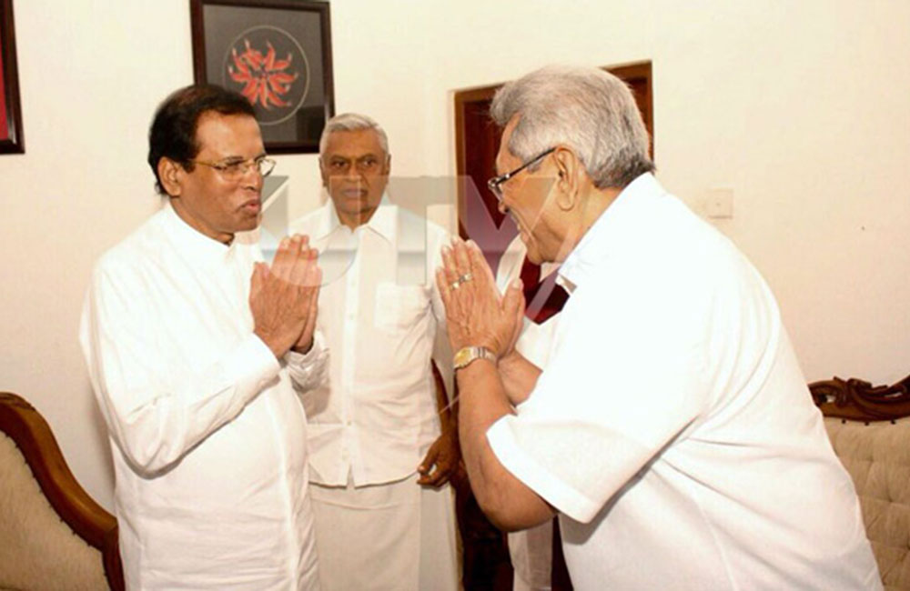 ගෝඨා - සිරිසේන අවබෝධතා ගිවිසුමක් : සිරිසේන තීන්දුවක් ගන්න සූදානම් !