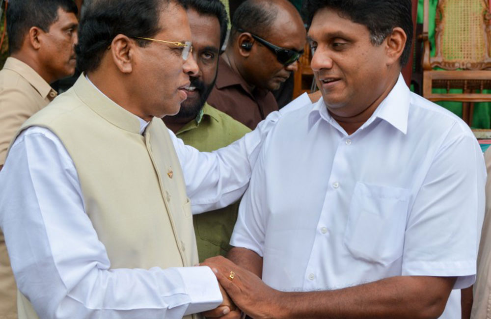 සිරිසේනගෙන් සජිත්ට සහතිකයක් !