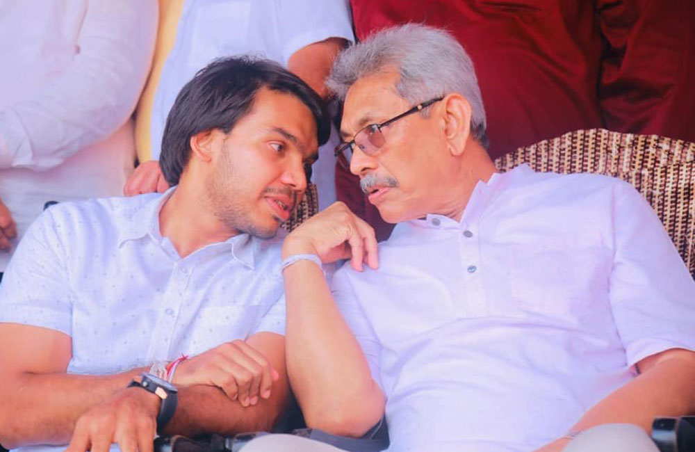 උතුරේ ජන්ද වර්ජනයකට : නාමල්  අත දිගහැර සල්ලි විසිකරයි !