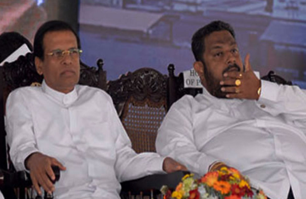 අලුත් සන්ධානයේ නායකත්වය සහ ජනාධිපති අපේක්ෂකත්වයත් අනිවාර්යයෙන් සිරිසේනට - මුතුහෙට්ටිගම
