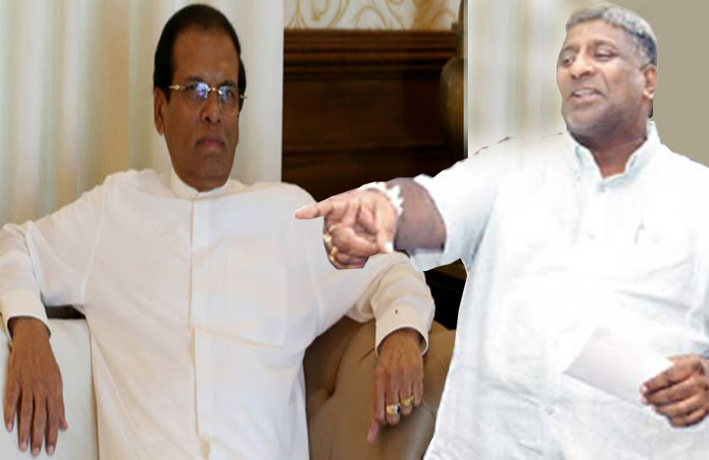 ඇමැති ප්‍රසන්න ප්‍රසිද්ධියේ සිරිසේනව පඹයා කරයි !
