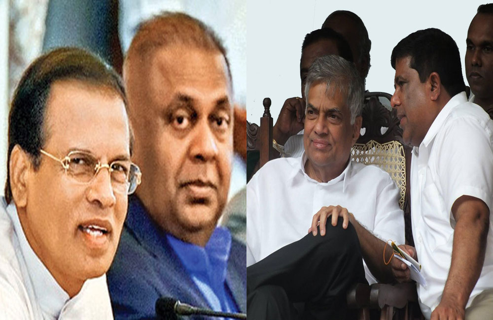 රනිල් සහ වජිරගේ යෝජනාවට : සිරිසේන සහ මංගල විරුද්ධ වෙයි !