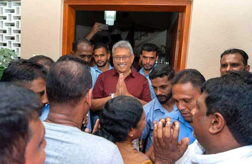 ගෝඨා ජනාධිපති වෙයි : දිවුරුම් දීම හෙටයි !
