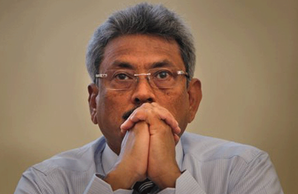 "ගෝඨා" ශ්‍රී ලන්කන් ජනාධිපති  කොමිසමට 