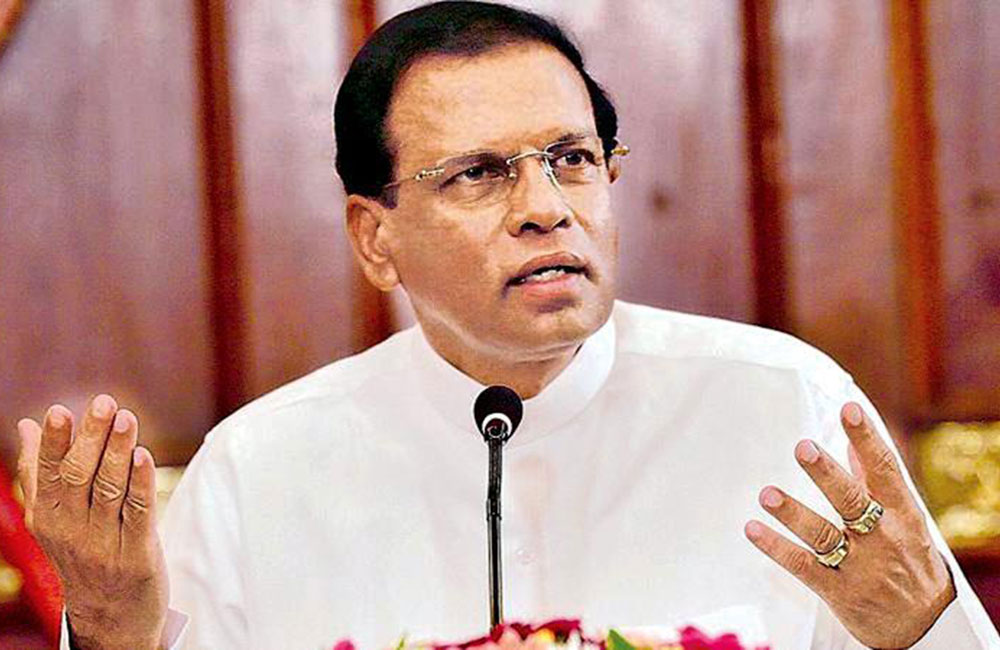 ඇමරිකාවට ගැහුවට බුෂ් ඉල්ලා අස්වුනාද? මම අස්වෙන්නේ මොකටද ? ජනාධිපති සිරිසේන